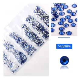   Set de 1680 de strasuri de cristal in 6 marimi diferite P26 - Safir
