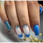 Set de 1680 de strasuri de cristal in 6 marimi P33 - Aqumarine AB