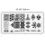 Placa de imprimare unghii dimensiune 6x12 cm -JQ-L03
