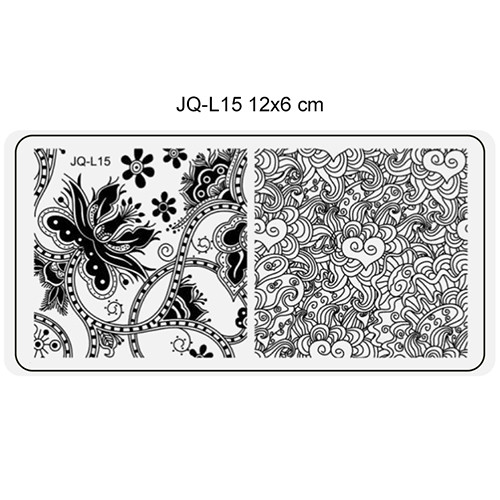 Placa de imprimare unghii dimensiune 6x12 cm -JQ-L15