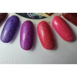 Set de 4 lacuri de gel Lady G- July collection -  cu margaretă cadou