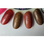 Set de 4 lacuri de gel Lady G- November collection -  cu margaretă cadou
