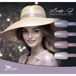 Set de 4 lacuri de gel Lady G- March collection -  cu margaretă cadou