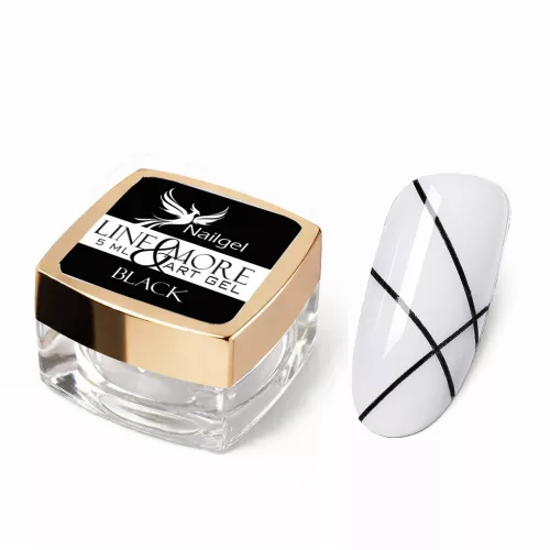 Line&More Artgel gel de pictură -Black- 5ml