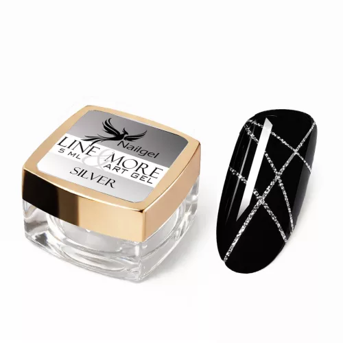 Line&More Artgel gel de pictură -Silver- 5ml