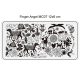 Placa de imprimare unghii dimensiune 6x12 cm - MC07