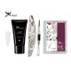 Set Nailgel Polygel cu gel MILKY WHITE și accesorii