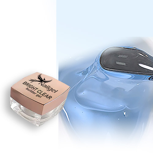 Gel de construcție / builder gel cu intensificator de culoare (Bright Clear) 15 ml