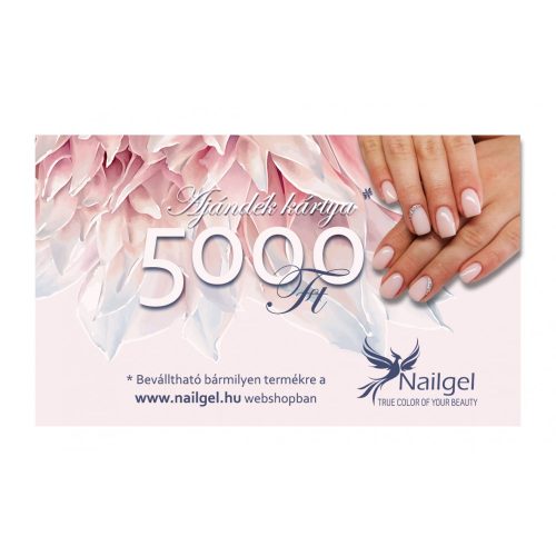 Card cadou Nailgel în valoare de 5.000 HUF