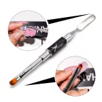 Instrument perie și spatulă pentru geluri poli și acrilice