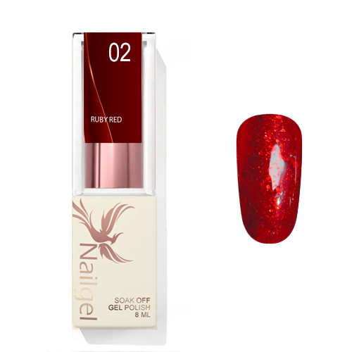 Ruby Red  002  - lac de gel 8 Ml