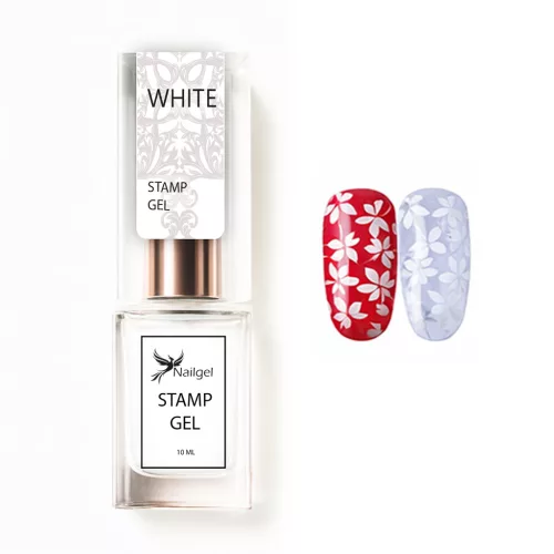 Ojă de ștampilare – Stamp gel – WHITE 10 ml