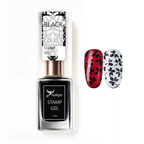 Ojă de ștampilare – Stamp gel – BLACK 10 ml
