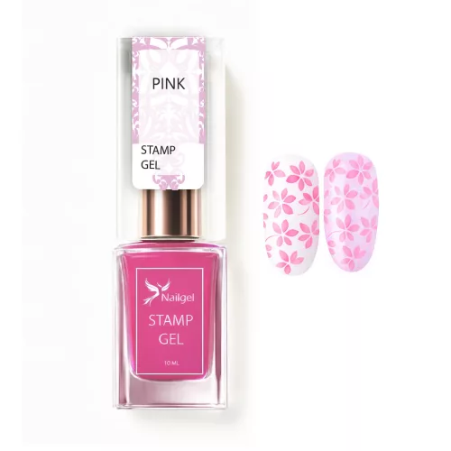Ojă de ștampilare – Stamp gel – PINK 10 ml