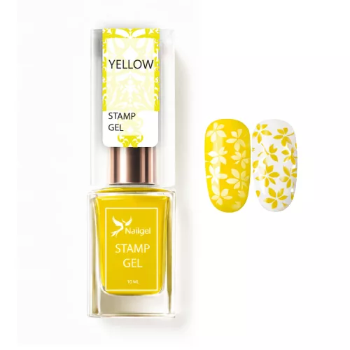Ojă de ștampilare – Stamp gel – YELLOW 10 ml