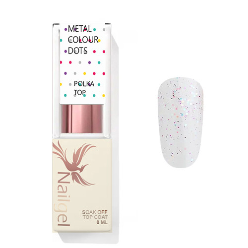 Polka Top Coat - Metal colours - Gel de strălucire 8 ml