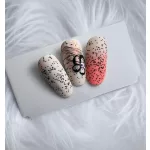 Polka  Velvet Top Coat - Black mini dots  - Gel de strălucire 8 ml