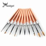 Păr natural, perie de porțelan -8, Kolinsky