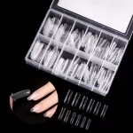 Șablon de unghii din plastic cu 120 de bucăți